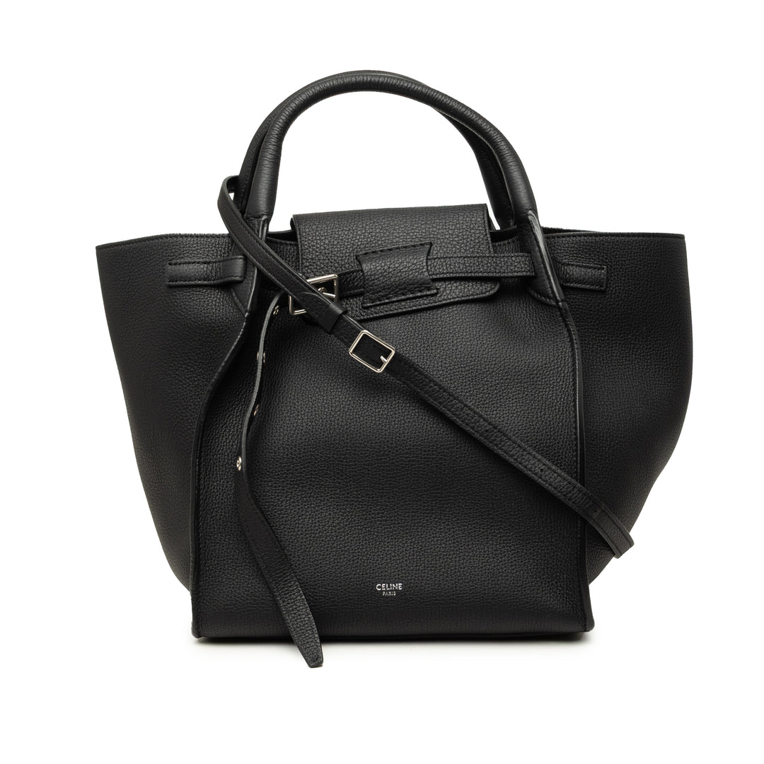 Souple grainé Big Sac Petit Cuir de veau grainé Noir