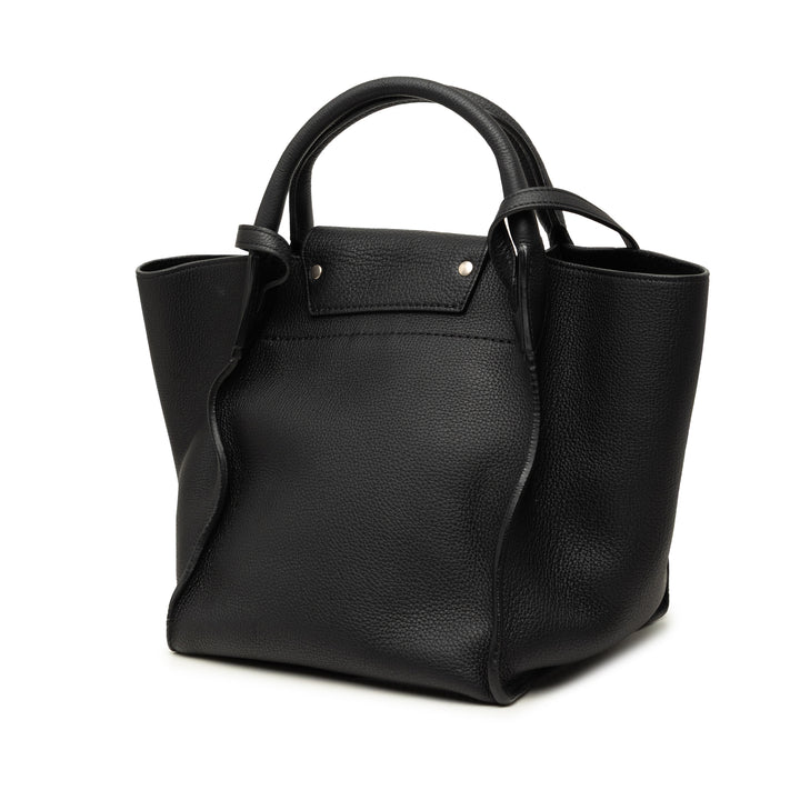 Souple grainé Big Sac Petit Cuir de veau grainé Noir