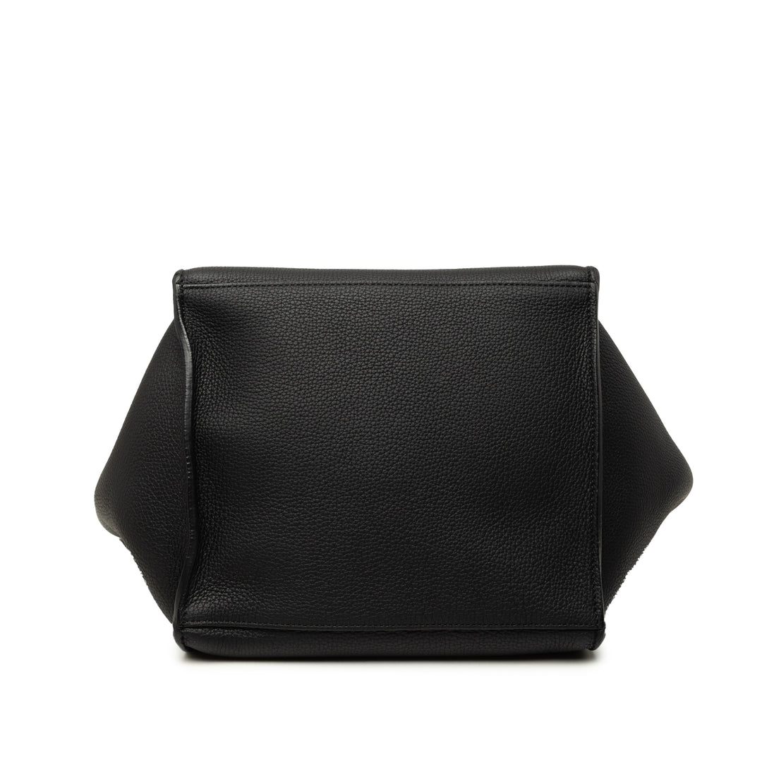 Souple grainé Big Sac Petit Cuir de veau grainé Noir
