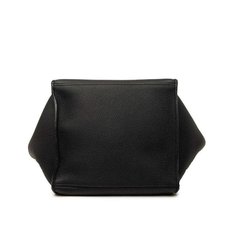 Souple grainé Big Sac Petit Cuir de veau grainé Noir
