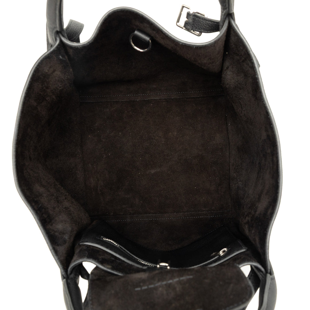 Souple grainé Big Sac Petit Cuir de veau grainé Noir