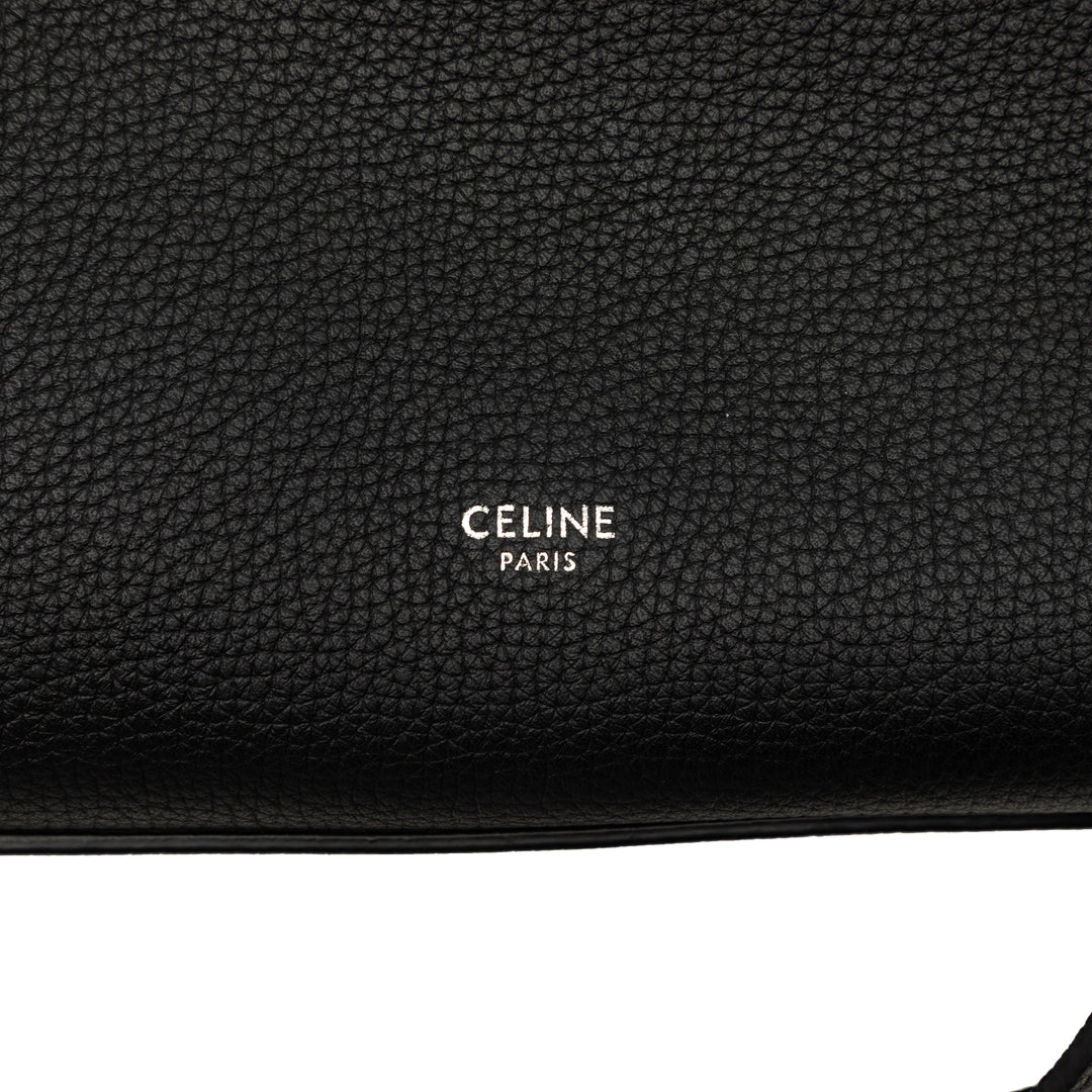Souple grainé Big Sac Petit Cuir de veau grainé Noir