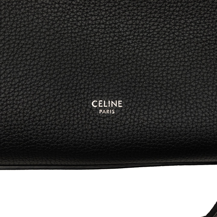Souple grainé Big Sac Petit Cuir de veau grainé Noir