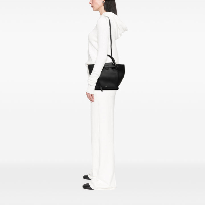 Souple grainé Big Sac Petit Cuir de veau grainé Noir