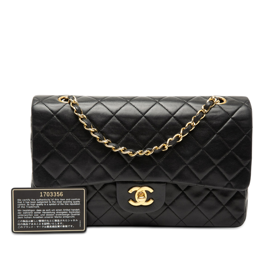 Chanel Medium Classic Cuir d’agneau Double rabat