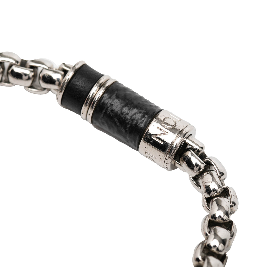 Louis Vuitton plaqué Monogram Eclipse Chain Bracelet