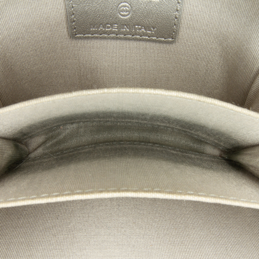 CC Caviar Zip Coin Pouch Gray - Gaby Paris