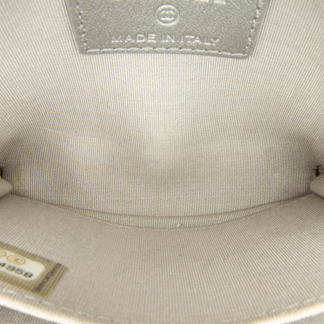 CC Caviar Zip Coin Pouch Gray - Gaby Paris