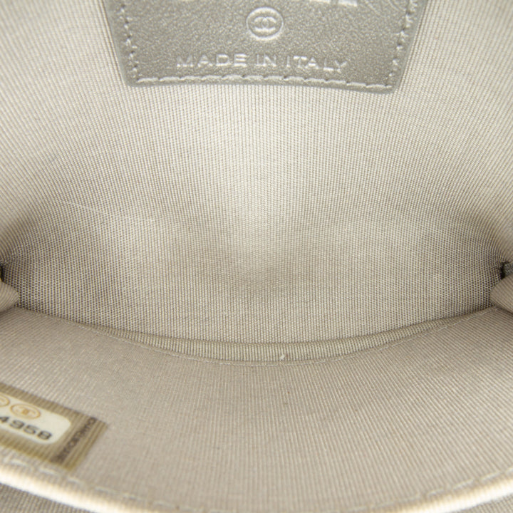 CC Caviar Zip Coin Pouch Gray - Gaby Paris