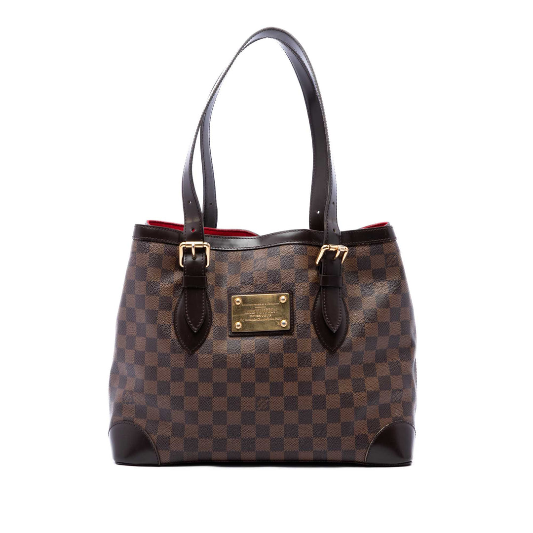 Louis Vuitton Hampstead MM Damier Ébène Marron – vue principale – GABY PARIS