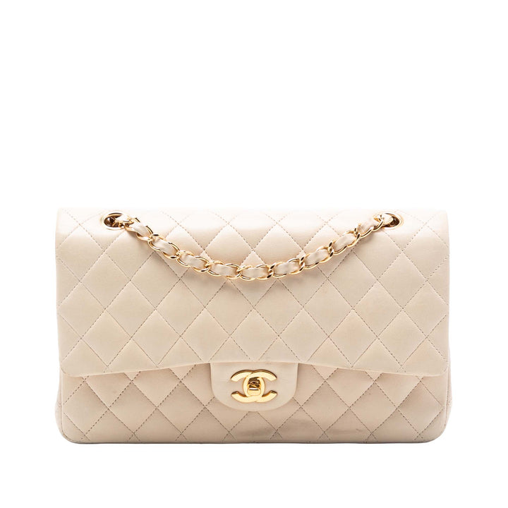 Chanel Medium Classic Cuir d’agneau Double rabat