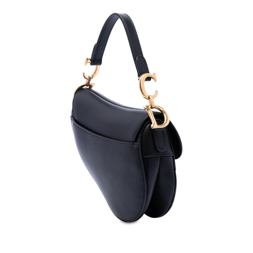 Dior Saddle Sac Mini Cuir de veau lisse Noir – vue 2 – GABY PARIS