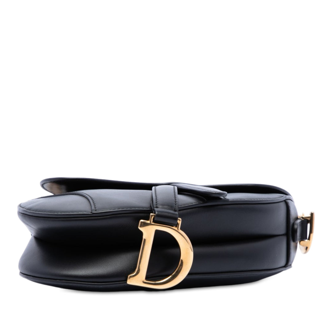 Dior Saddle Sac Mini Cuir de veau lisse Noir – vue 3 – GABY PARIS