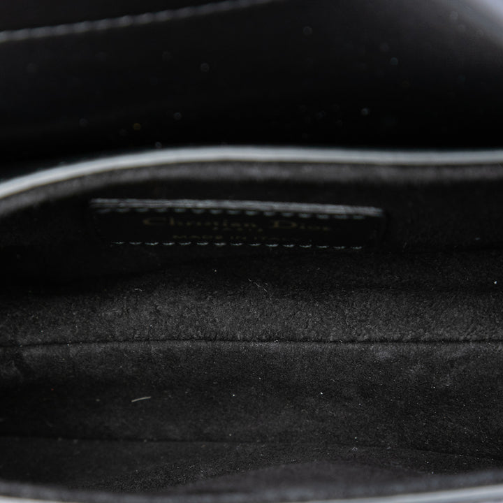 Dior Saddle Sac Mini Cuir de veau lisse Noir – vue 4 – GABY PARIS