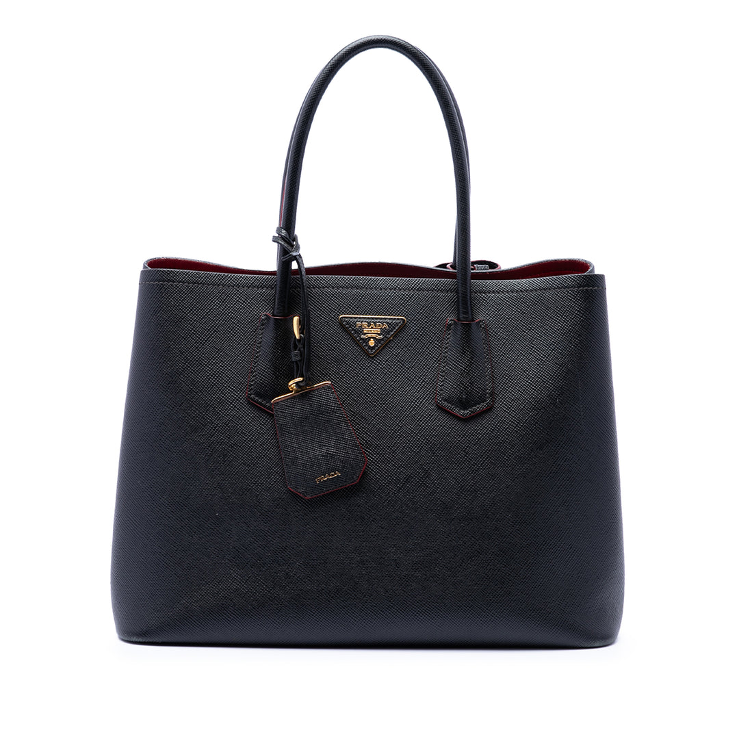 Prada Medium Saffiano Cuir Double Sac