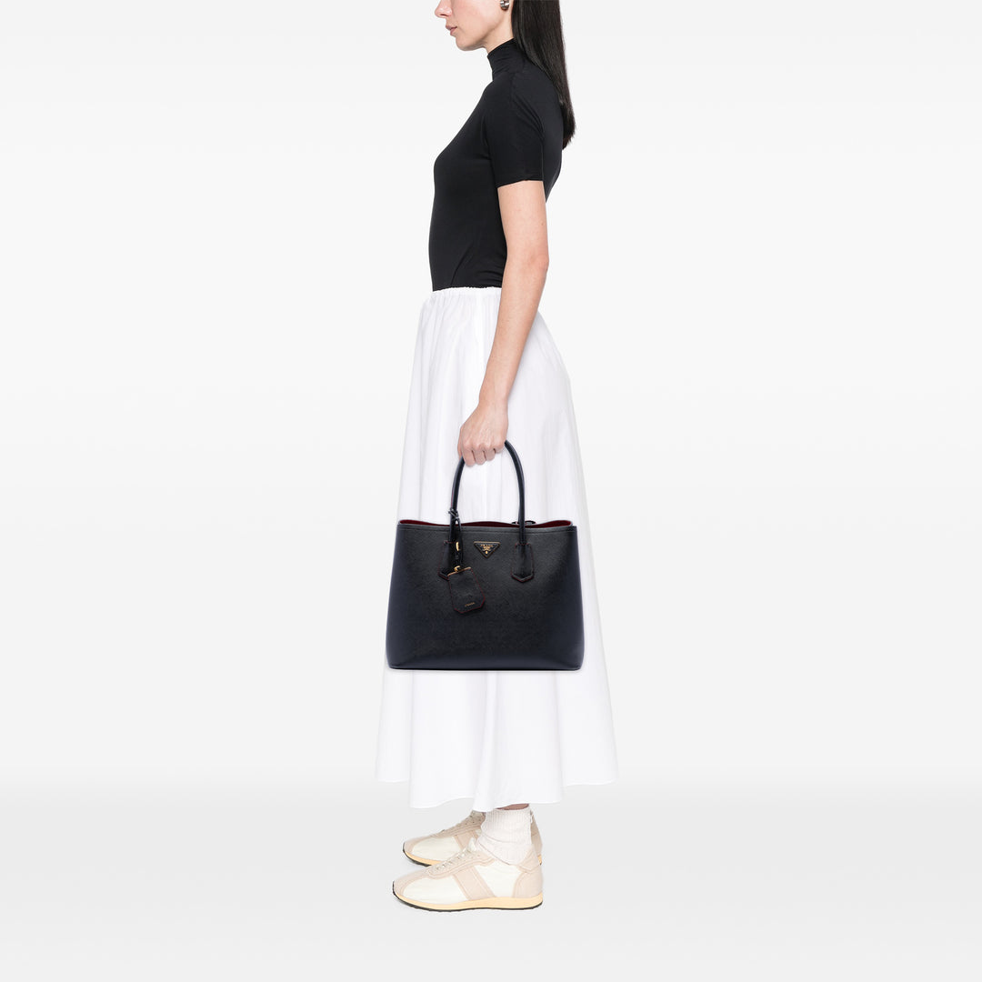 Prada Medium Saffiano Cuir Double Sac