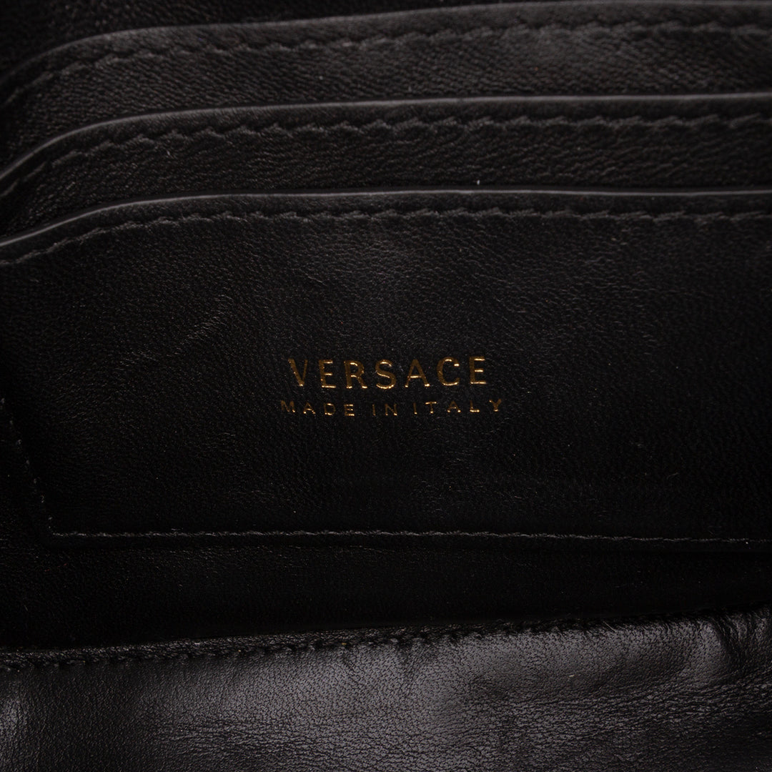 Versace Mini Matelassé Cuir Virtus V Sac porté croisé