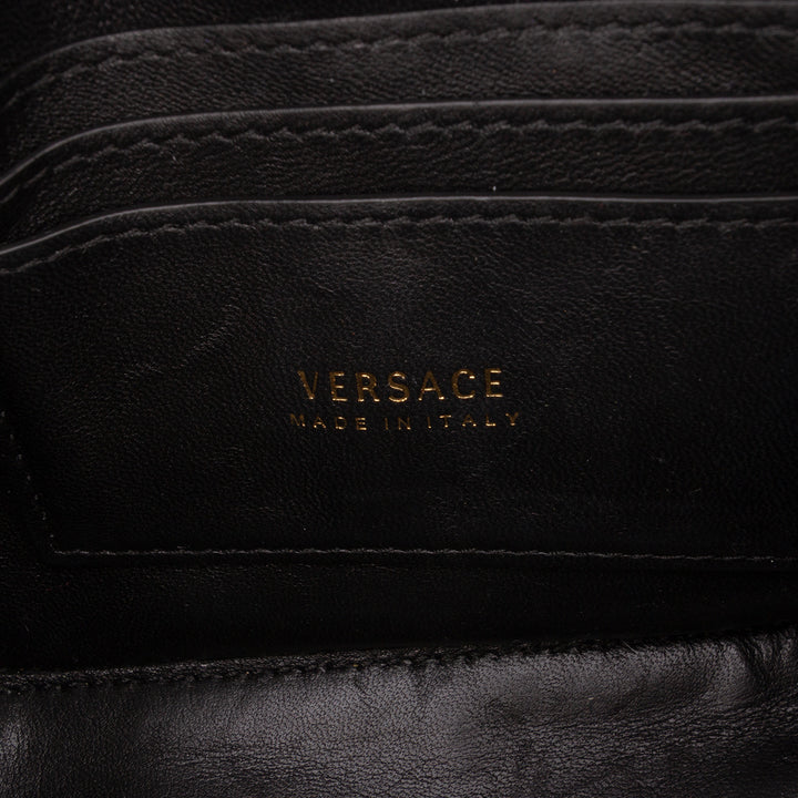 Versace Mini Matelassé Cuir Virtus V Sac porté croisé