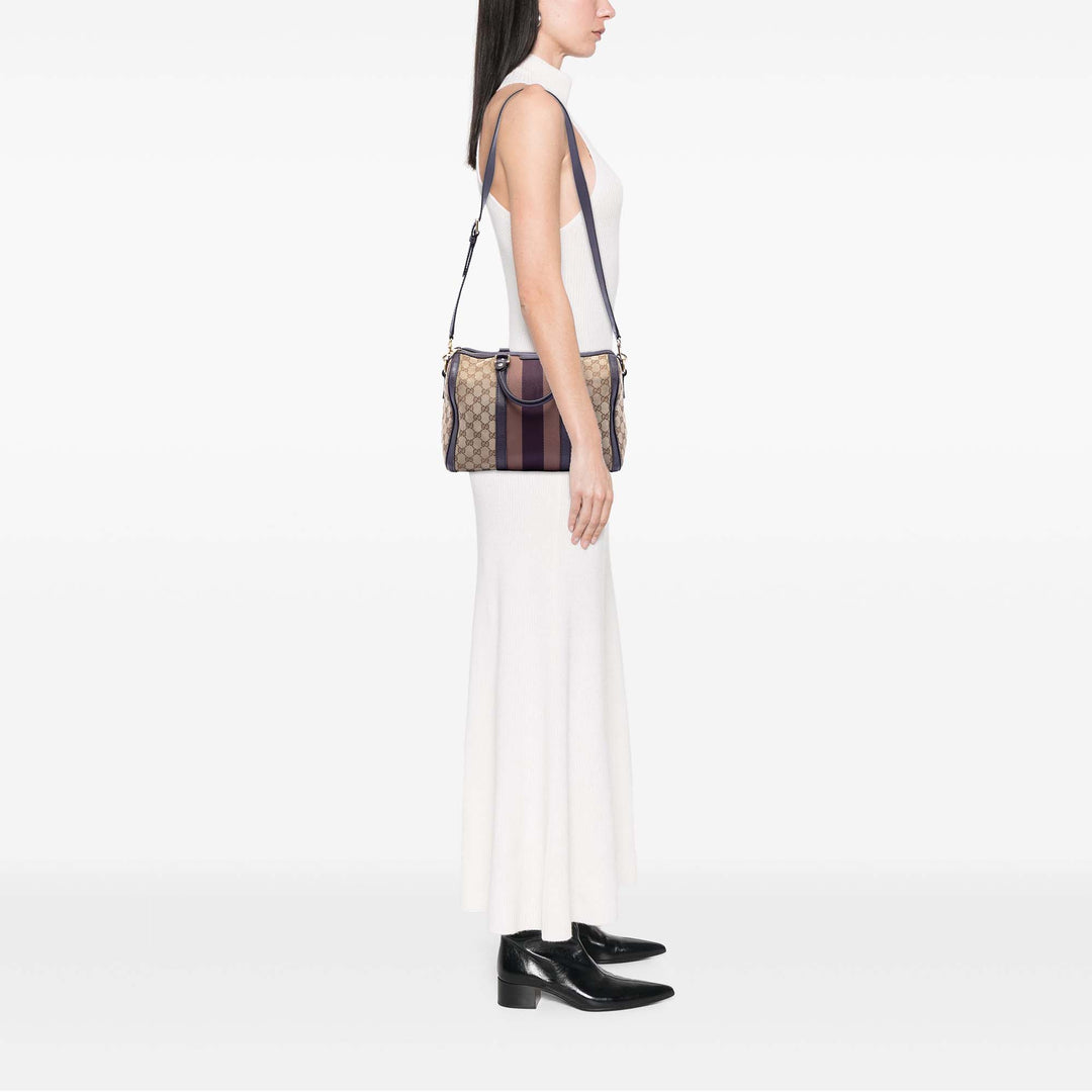 Gucci Medium GG Toile Web Joy Boston Sac