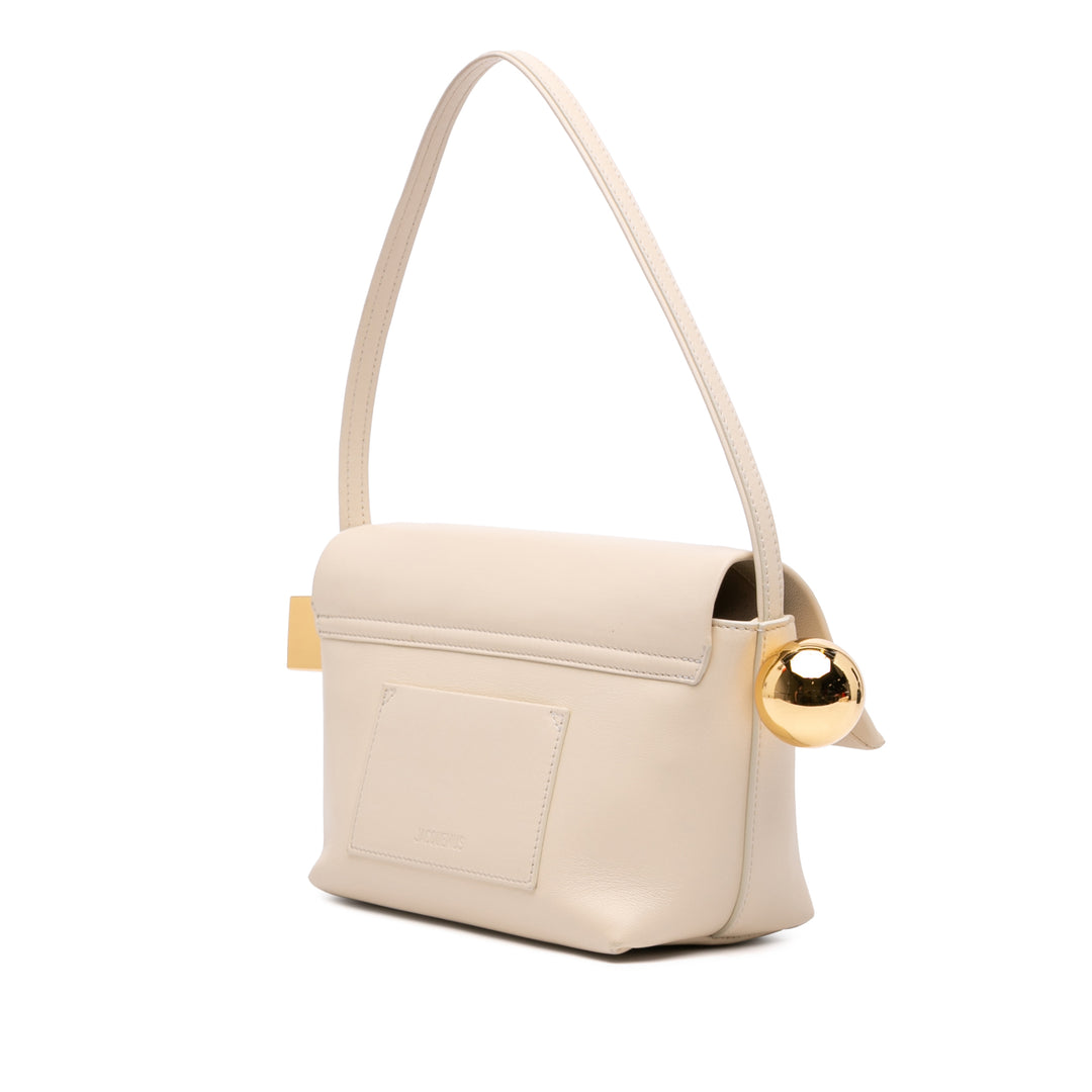 Le Rond Carre Sac nappa Blanc