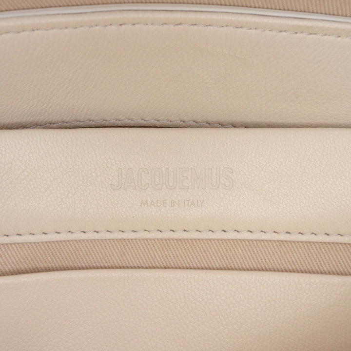 Le Rond Carre Sac nappa Blanc