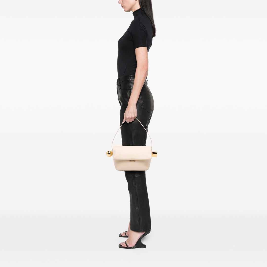 Le Rond Carre Sac nappa Blanc