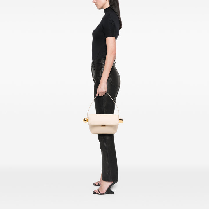 Le Rond Carre Sac nappa Blanc