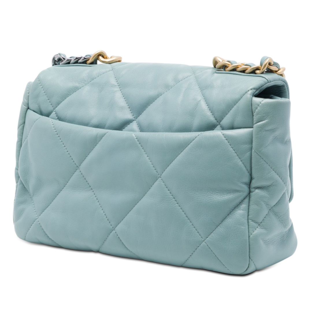 Chanel Large Cuir d'agneau 19 à rabat