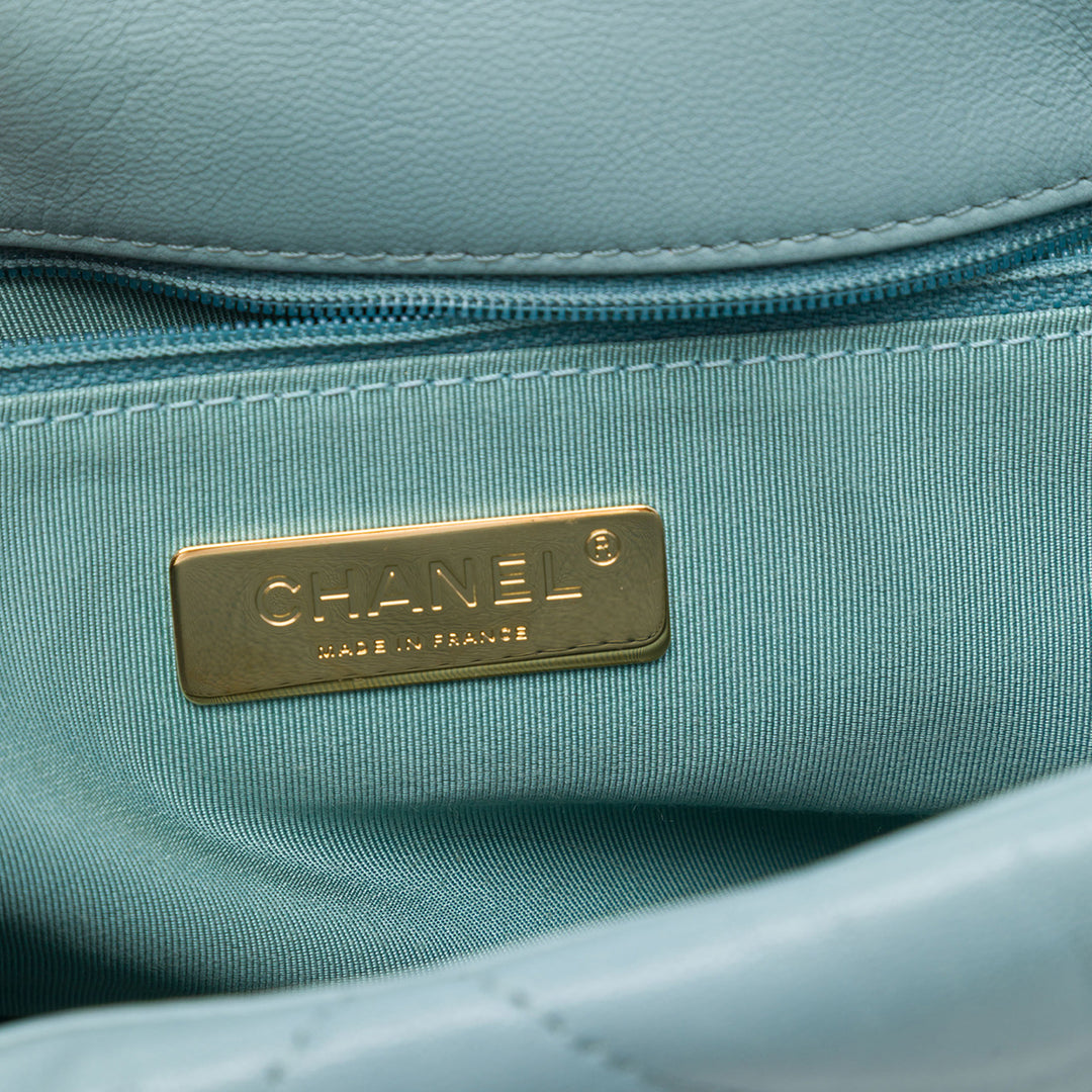 Chanel Large Cuir d'agneau 19 à rabat