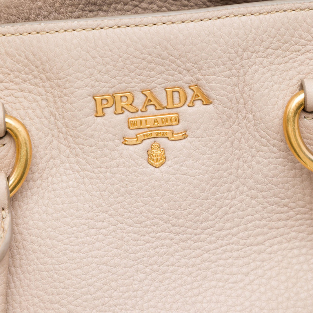 Prada Cabas Vitello Phenix Open Marron – vue 5 – GABY PARIS