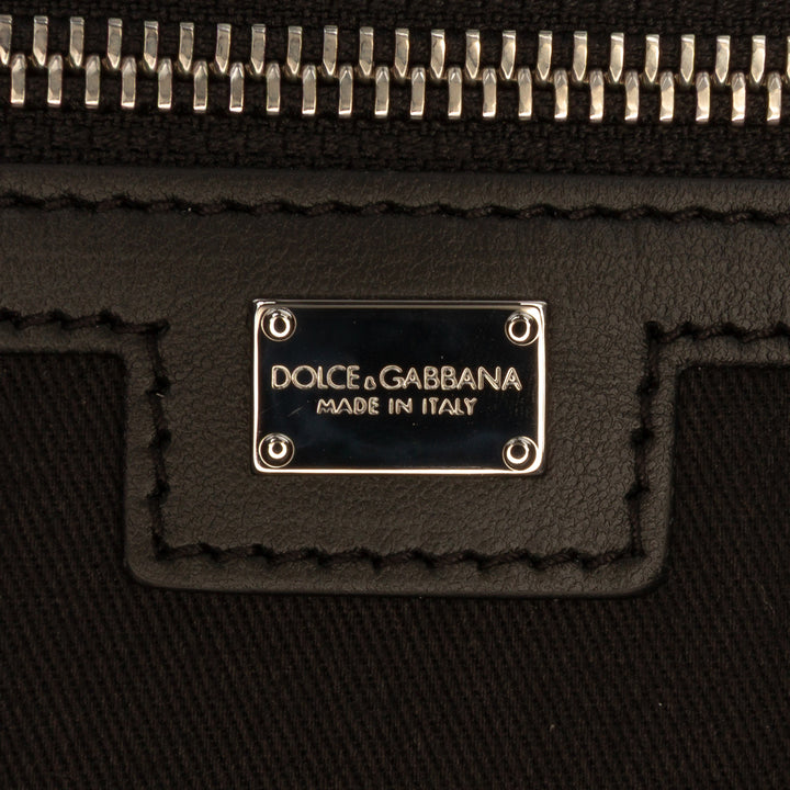 Dolce & Gabbana Large Logo Toile Shopping Cabas
