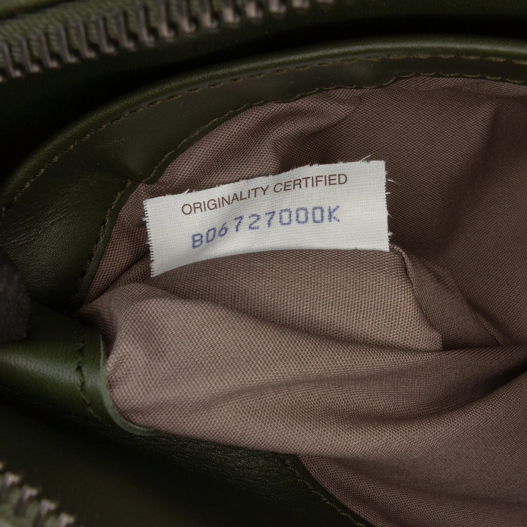 Intrecciato Pochette nappa Vert