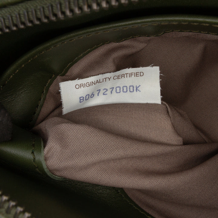 Intrecciato Pochette nappa Vert