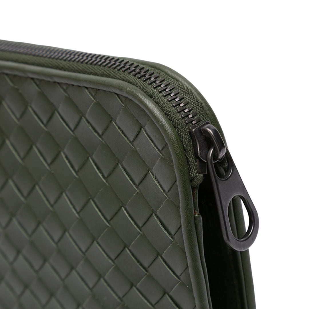 Intrecciato Pochette nappa Vert