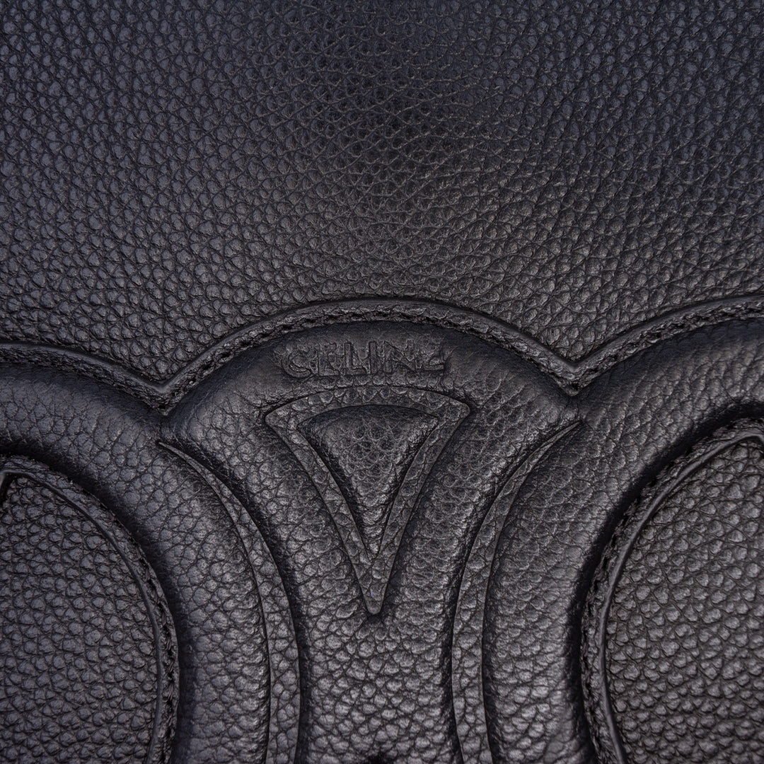 Celine Triomphe Sac seau Petit Cuir de veau Noir – vue 5 – GABY PARIS