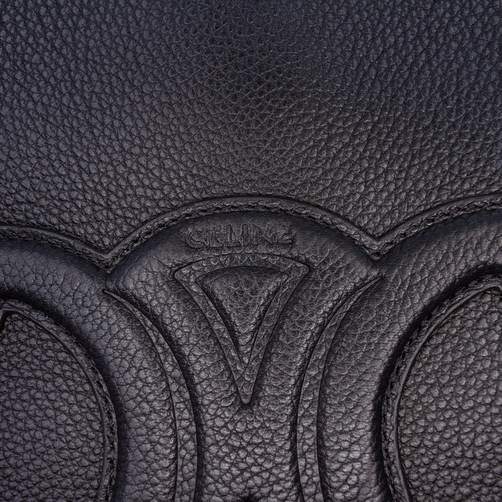 Celine Triomphe Sac seau Petit Cuir de veau Noir – vue 5 – GABY PARIS