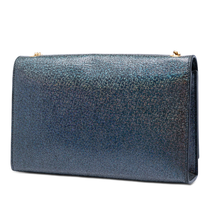 Saint Laurent Medium Glitter Cuir Monogram Kate Sac porté croisé