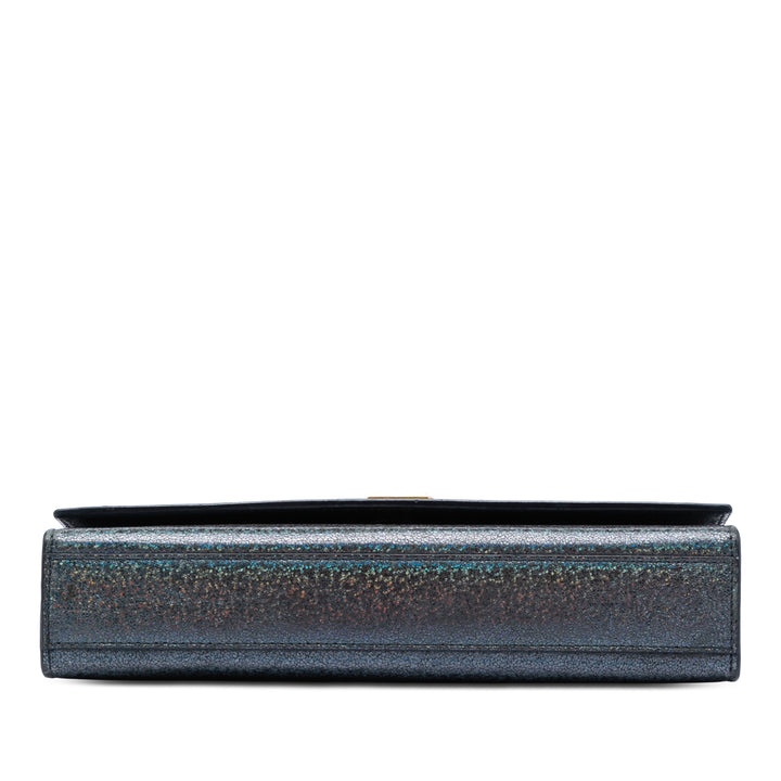 Saint Laurent Medium Glitter Cuir Monogram Kate Sac porté croisé