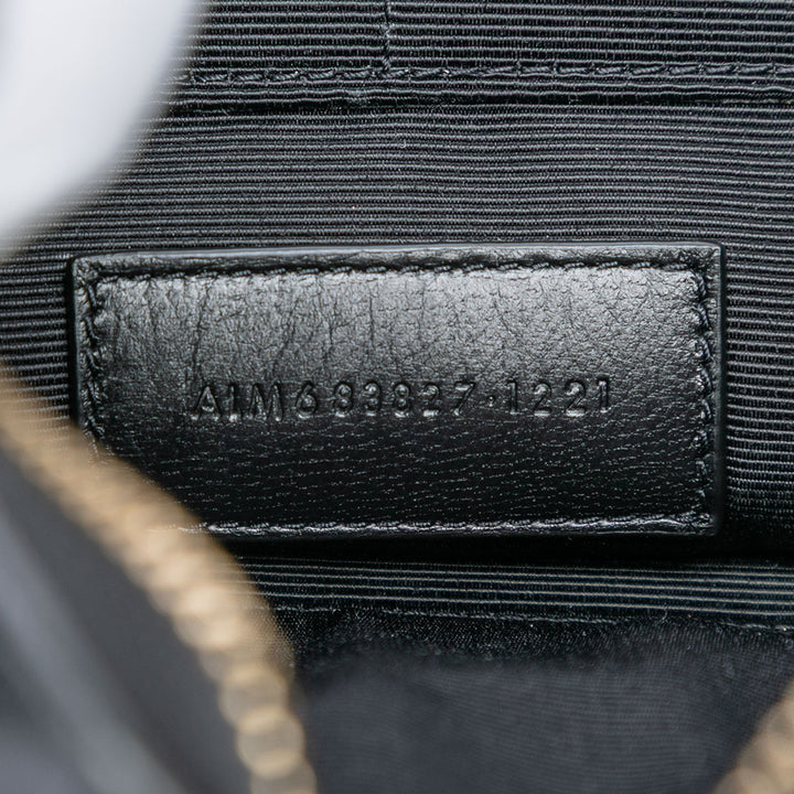 Saint Laurent Croc embossé Cuir Tiny Monogram Zipped Tablet Holder