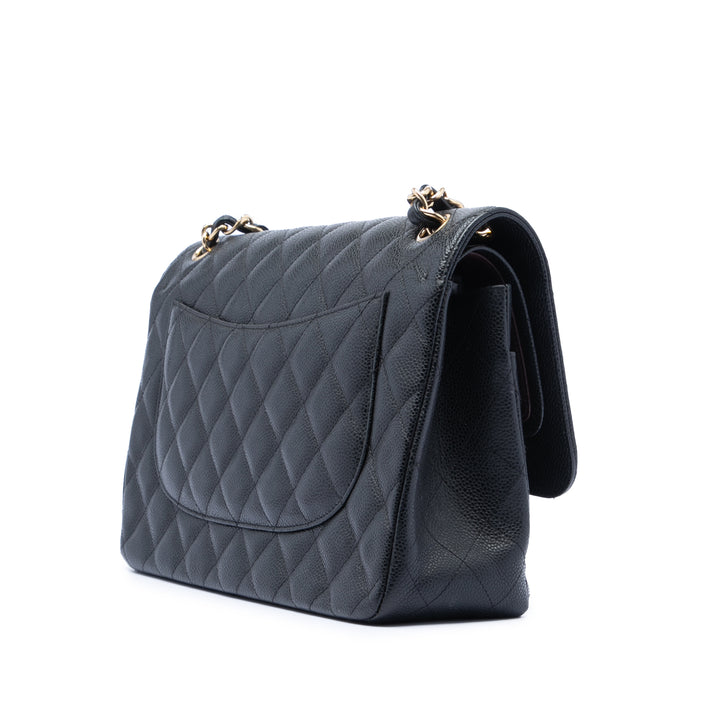 Chanel Jumbo Classic Caviar Double rabat