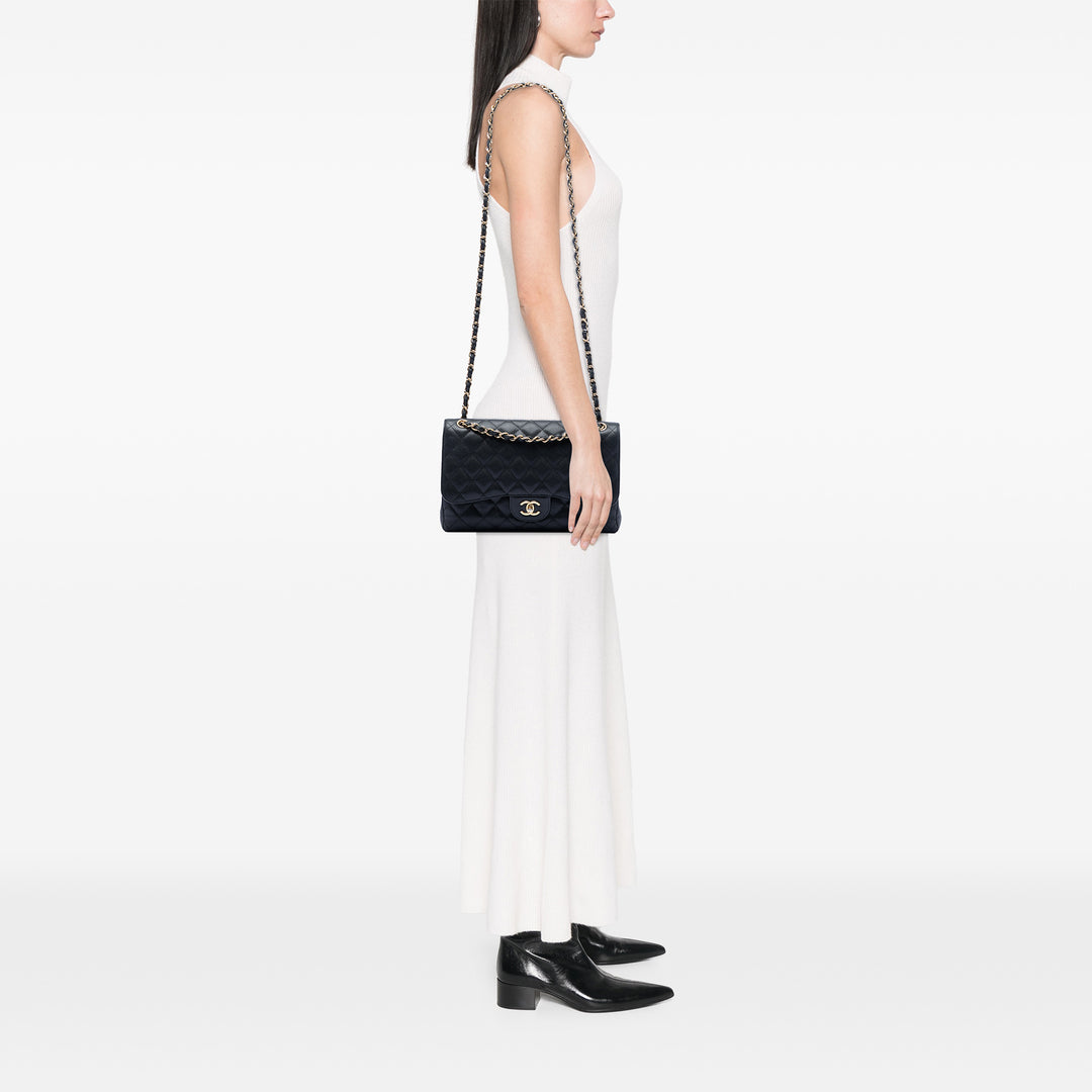 Chanel Jumbo Classic Caviar Double rabat
