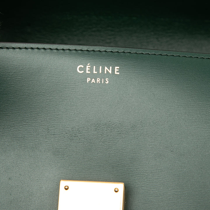 Classic Boîte Moyen Cuir de veau Vert