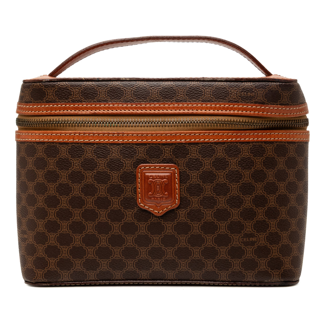 Celine Macadam Vanity Toile enduite Marron