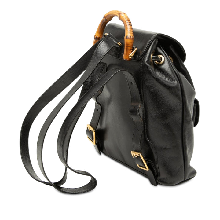 Gucci Bamboo Sac à dos à cordon Cuir de veau
