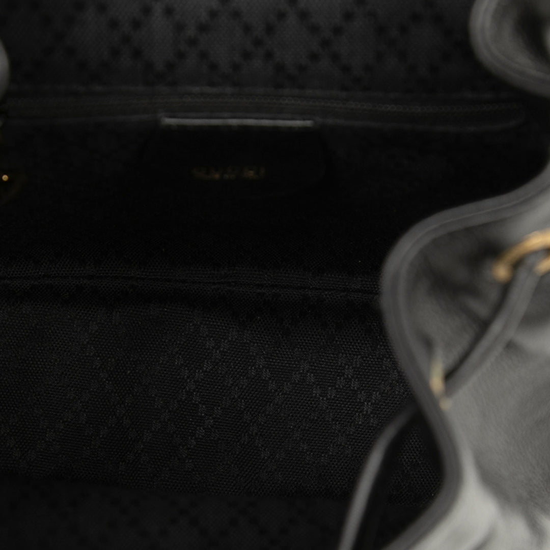 Gucci Bamboo Sac à dos à cordon Cuir de veau