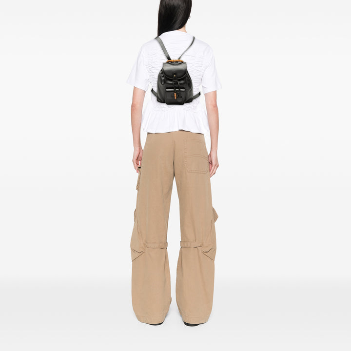 Gucci Bamboo Sac à dos à cordon Cuir de veau