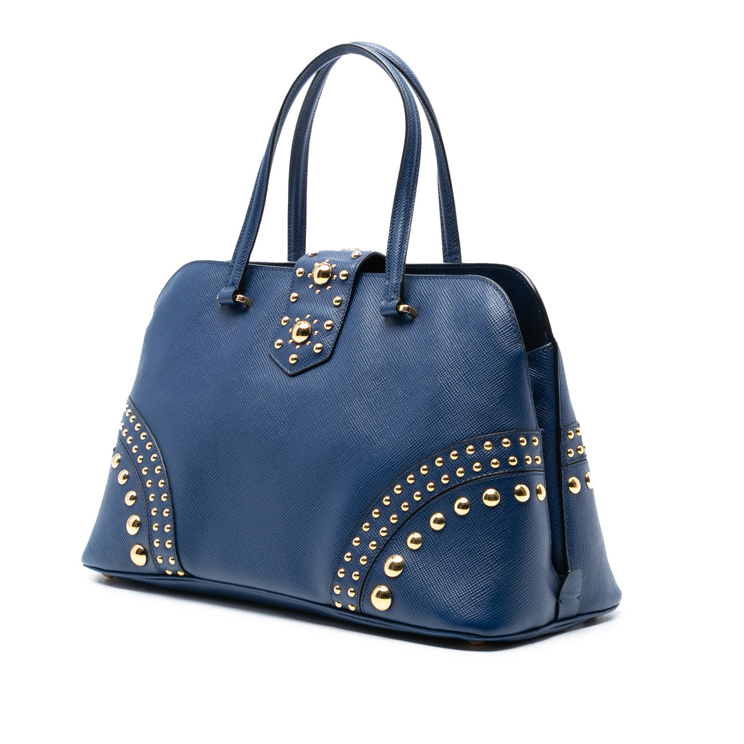 Prada clouté Saffiano Cuir Promenade Sac