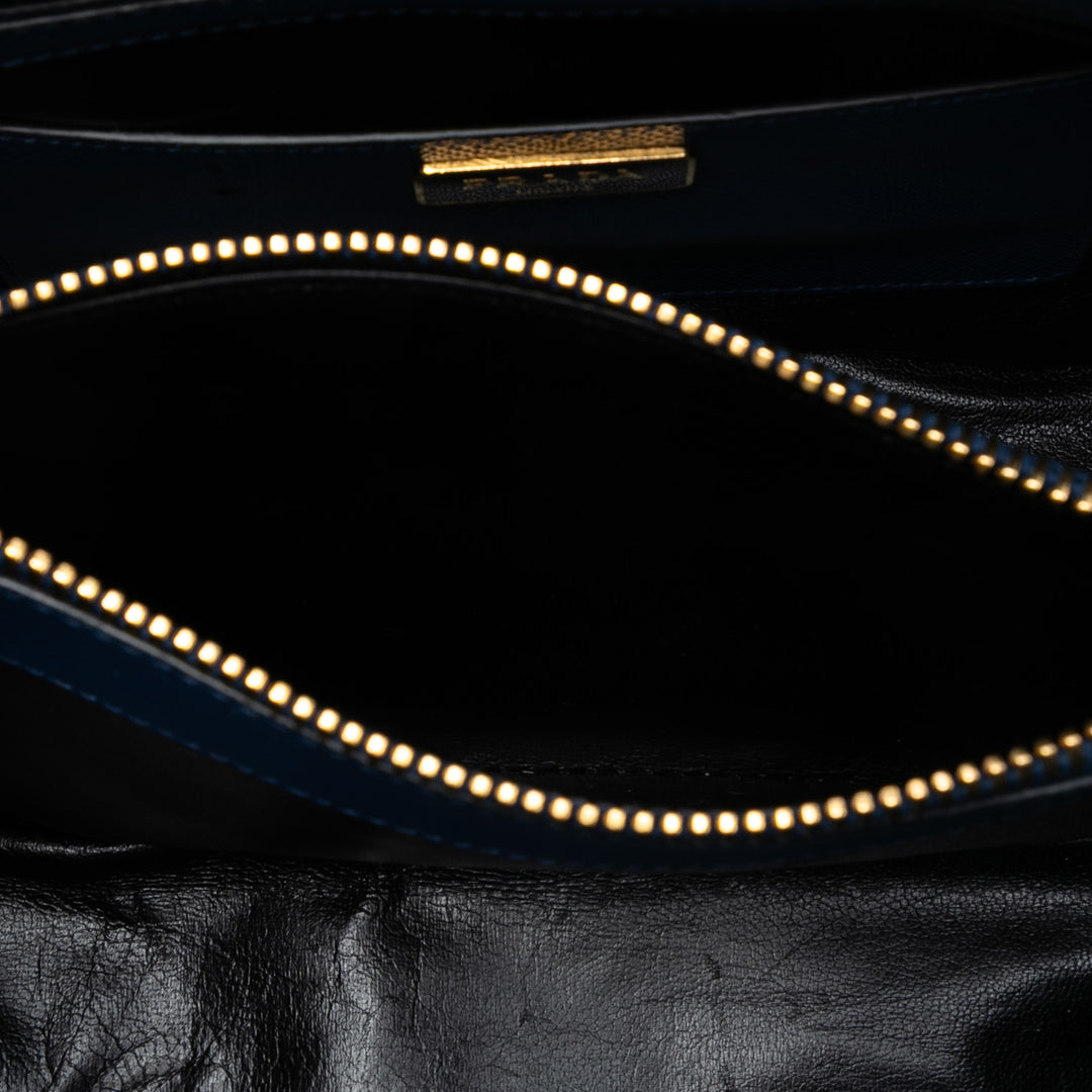Prada clouté Saffiano Cuir Promenade Sac