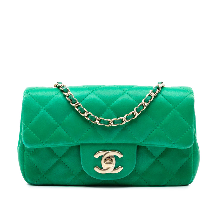 Classic Rectangulaire Rabat simple Extra Mini Vert