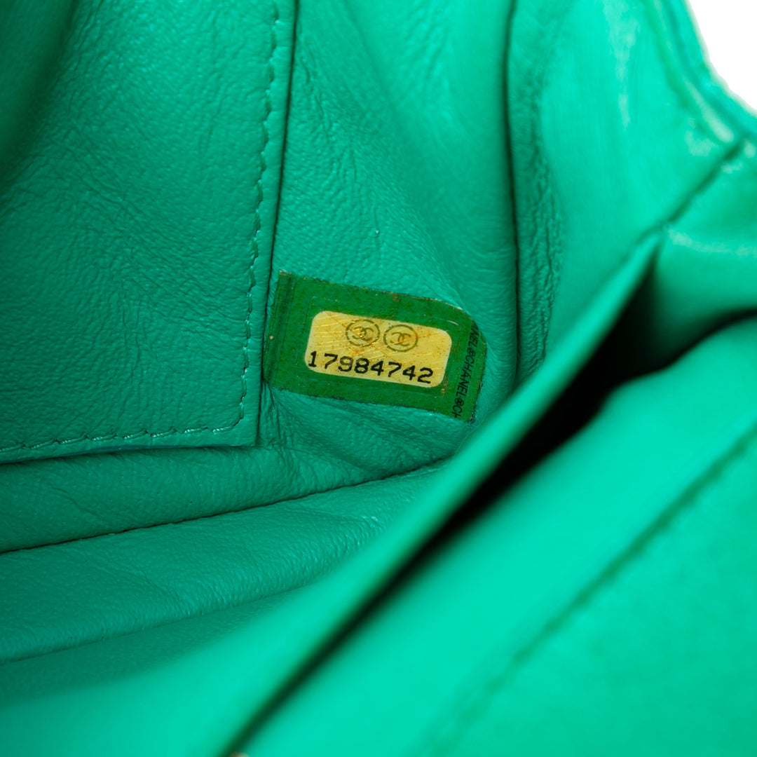 Classic Rectangulaire Rabat simple Extra Mini Vert